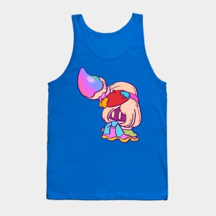 cute colorful rainbow painter artist girl vividria Tank Top